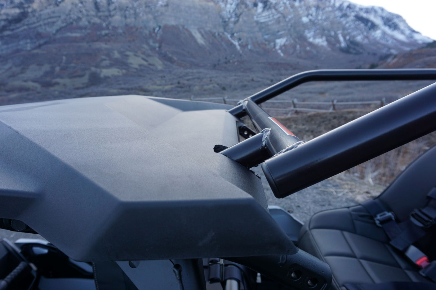 Photo of RZR 900/1000 Trail Back Seat and Roll Cage (2021-2025) by UTV Mountain Accessories - Premium Roll Cages for UTVs / Side by Sides