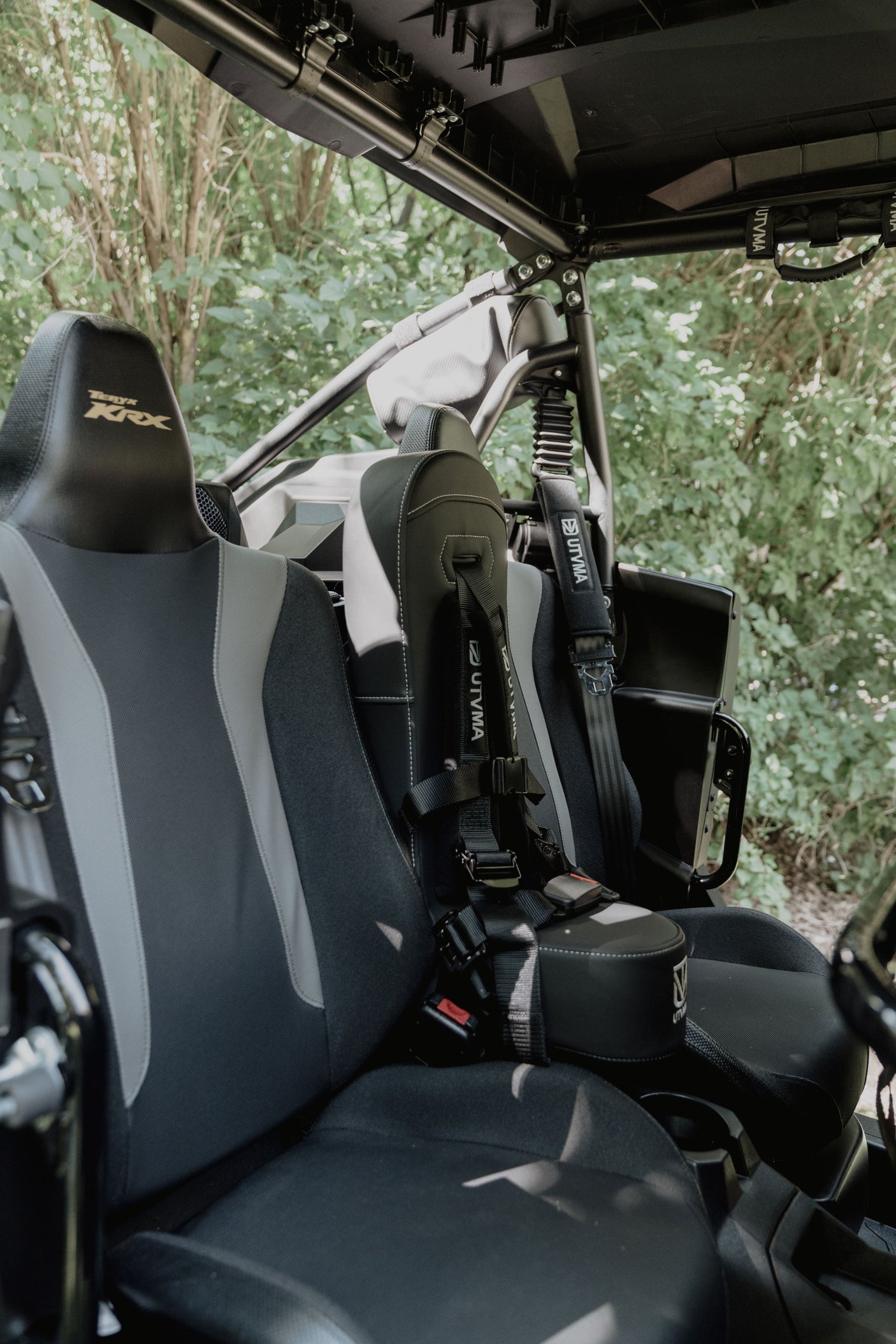 Photo of Kawasaki KRX 4 Rear Bump Seat (2023-2025) by UTV Mountain Accessories - Premium Bump Seats for UTVs / Side by Sides