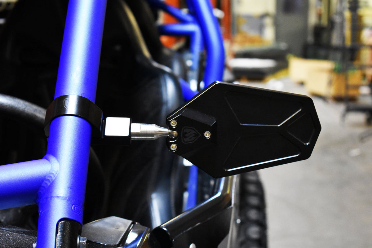 Photo of Billet Convex Mirrors Fits 1.75"- 2" (SET of 2) by Moto Armor - Premium for UTVs / Side by Sides
