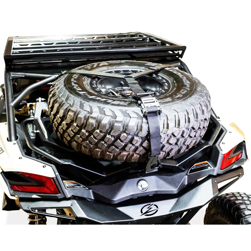 Photo of ELEKTRIC OFFROAD 2017-2024 Can Am X3 Maverick Volt Series Baja Spare Tire Rack by Elektric Offroad Designs - Premium ACCESSORIES for UTVs / Side by Sides