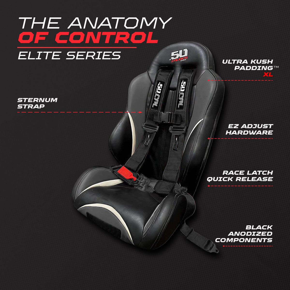 Elite EZ-Adjust 4/5-Point UTV Harness