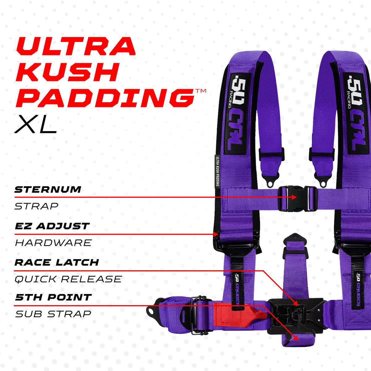 Elite EZ-Adjust 4/5-Point UTV Harness