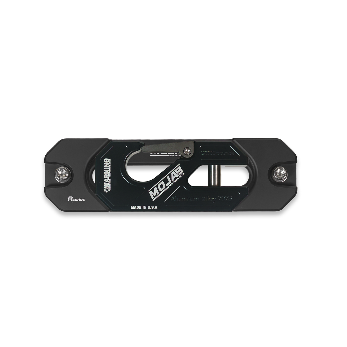 Photo of Aluminum Recessed Winch Shackle with Fairlead Kit, closed latch (LIFE TIME WARRANTY*) by MOJAB OFFROAD - Premium Winches & Winch Mounts for UTVs / Side by Sides