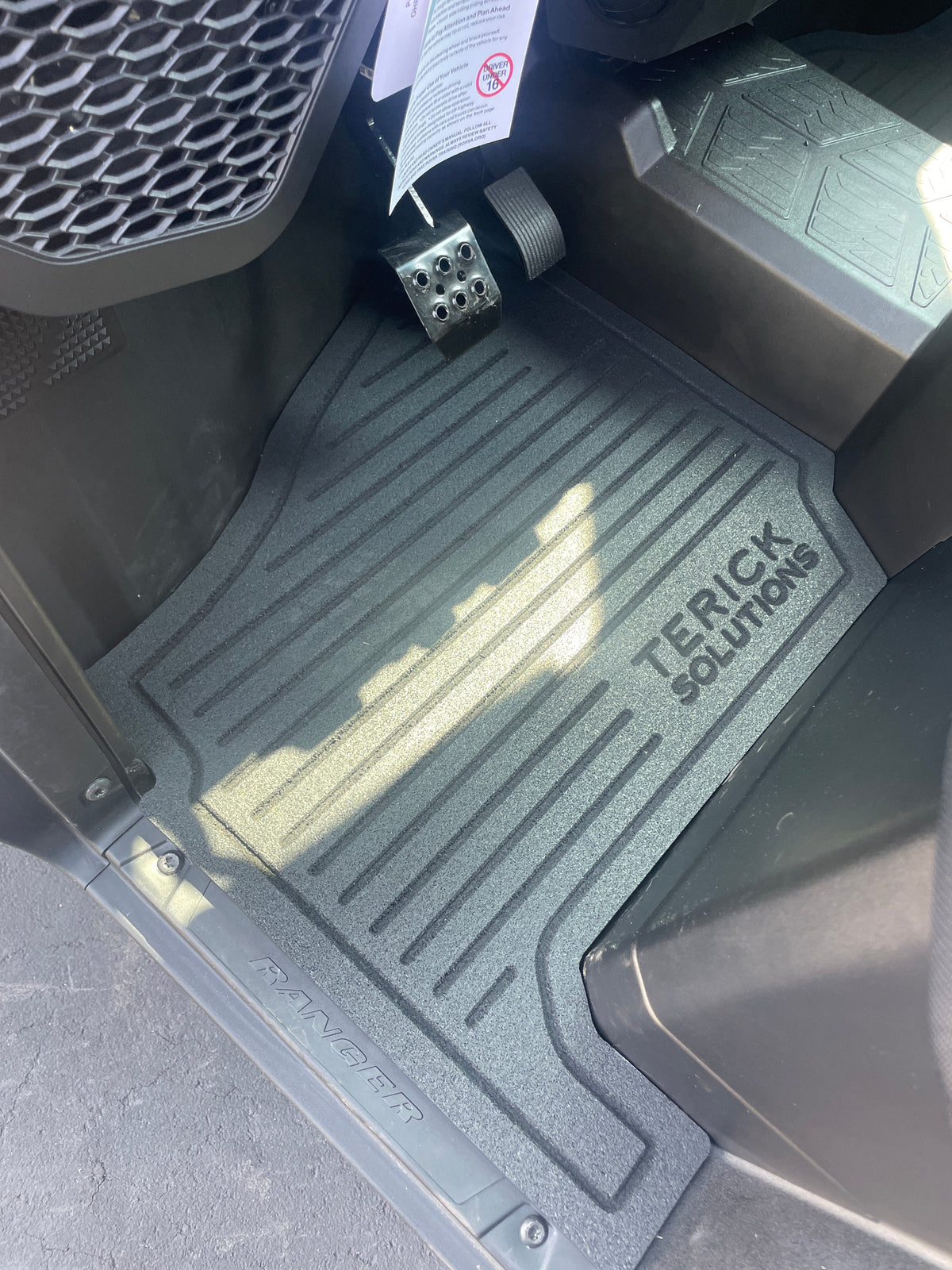 Photo of Polaris Ranger Base/EPS/Premium 1000 Rubber Floor Mats (NON XP MODELS) by Terick Solutions - Premium UTV Rubber floor mats for UTVs / Side by Sides