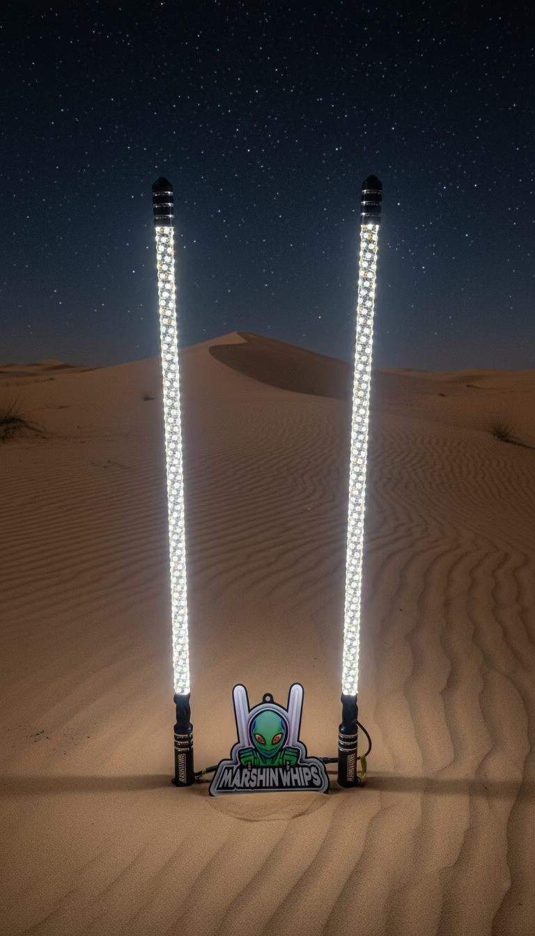 Photo of RGBW Vehicle Lighting System with Brake & Turn Signals by Marshin Whips - Premium for UTVs / Side by Sides