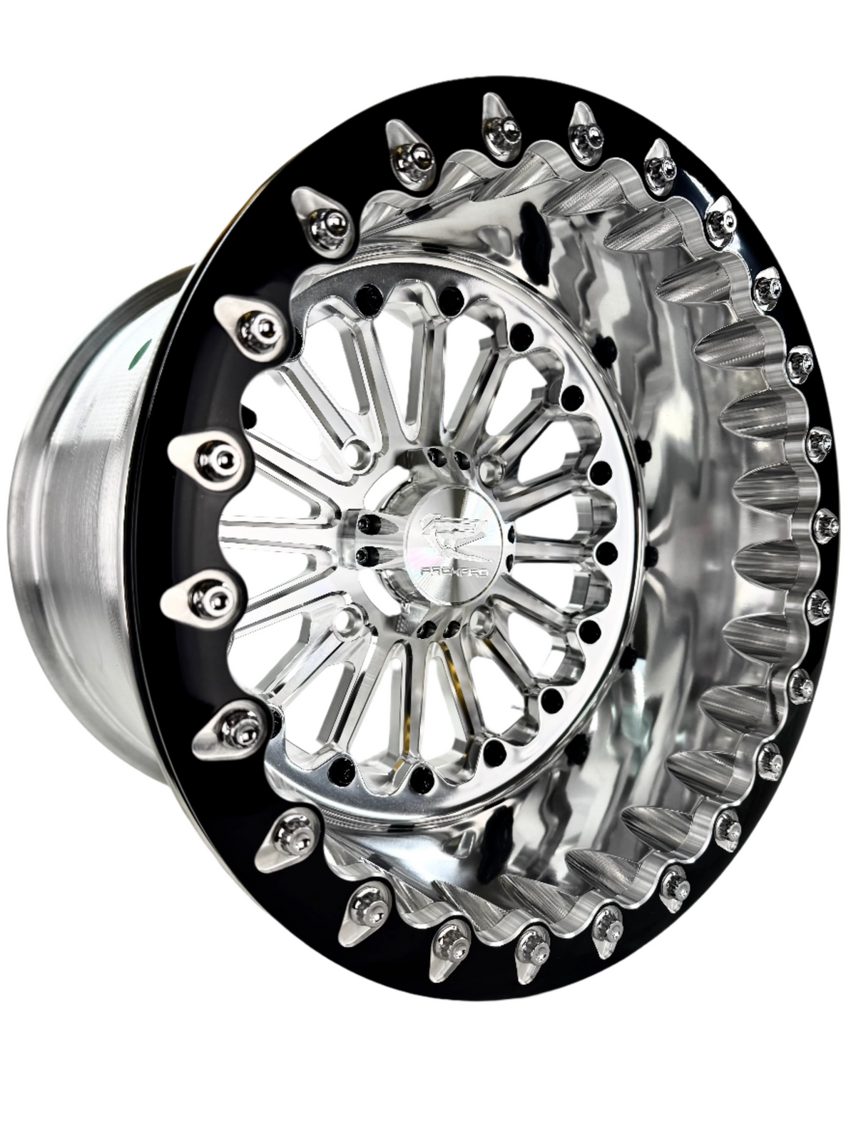 Element - FF Forged Polished Beadlock - Silver 4x110