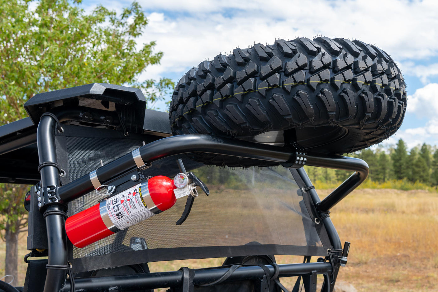 Photo of RZR 1000 S Dual Clamp Spare Tire Mount by Factory UTV - Premium Spare Tire Mounts for UTVs / Side by Sides