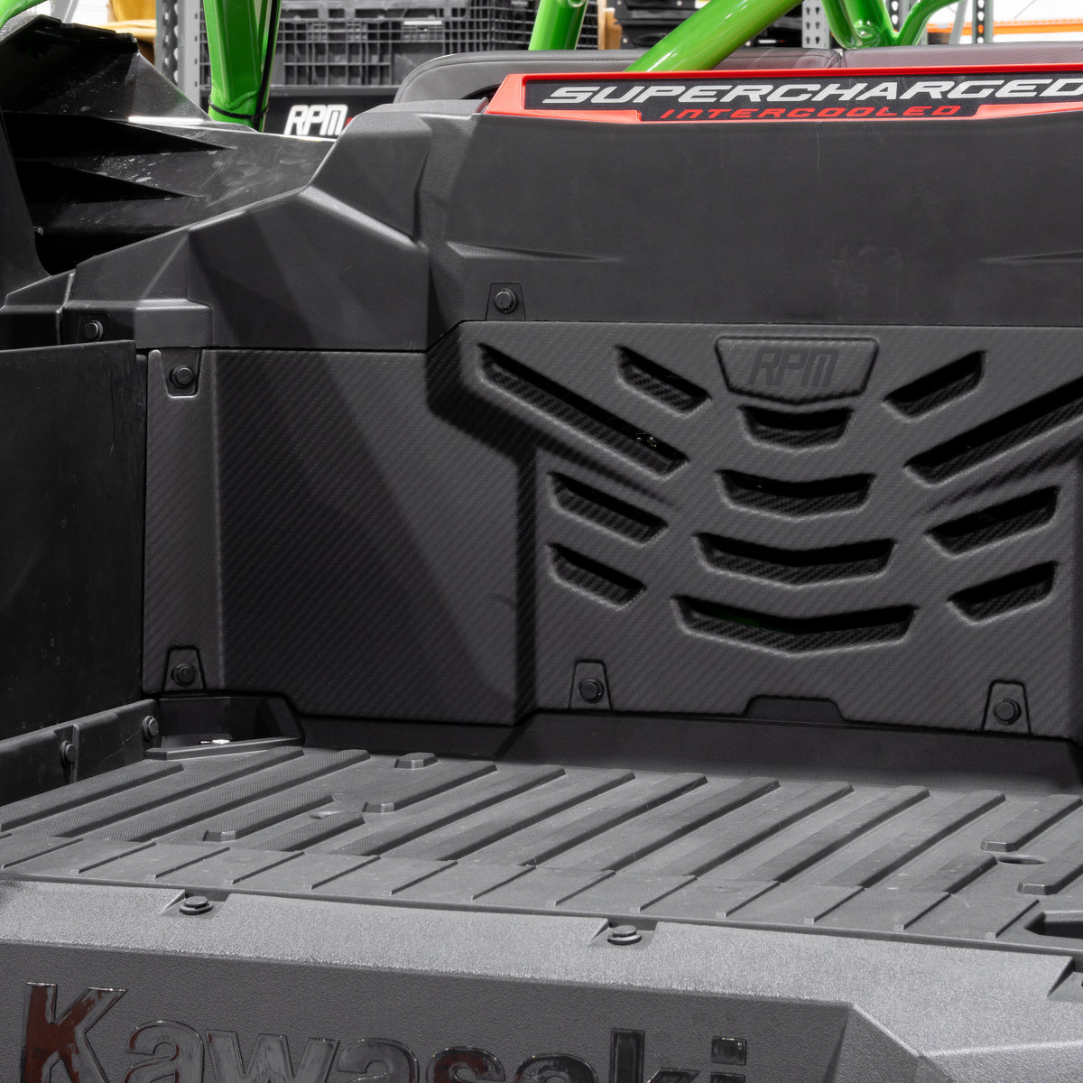 Kawasaki Teryx H2 Carbon Fiber Louvered Cargo Cover – product detail 4
