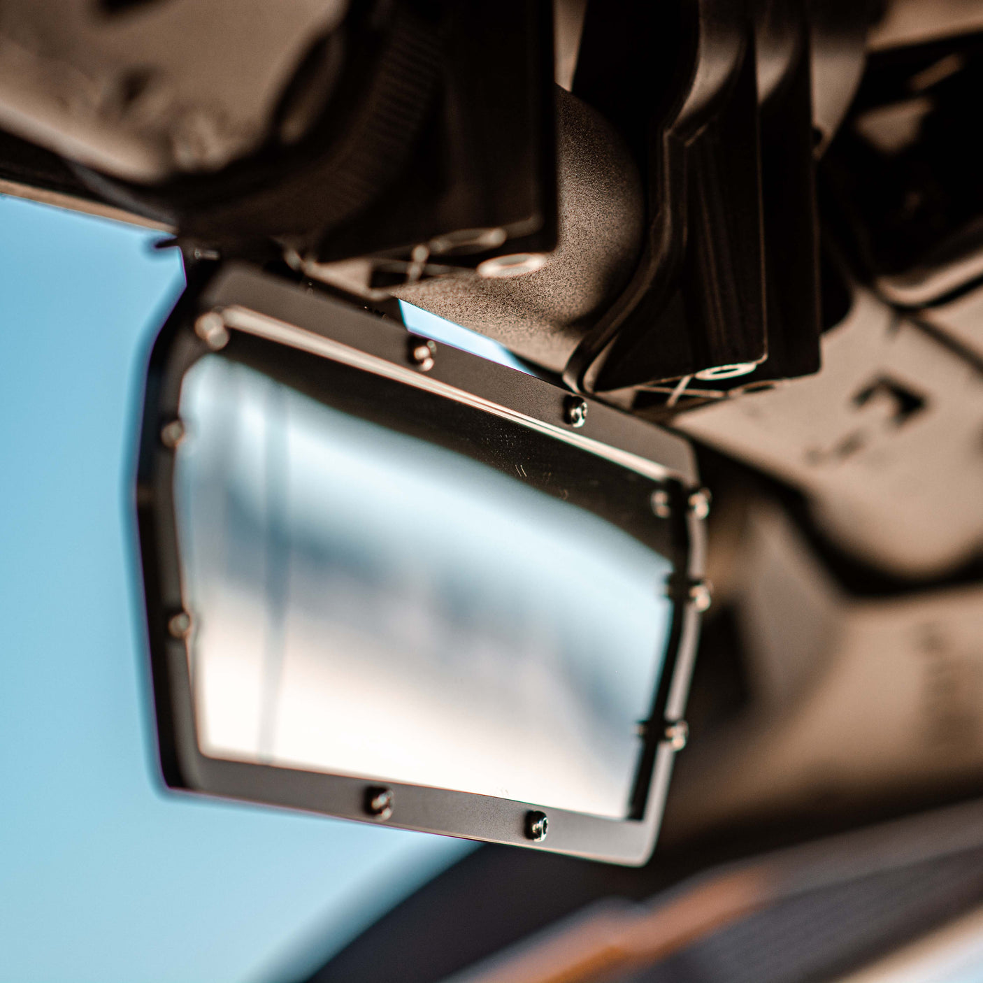X3 Specific Super DELUXE 11" Offroad UTV Center Rearview Mirror - Huge Field of Vision + Adjustable Dual Mount (2023)