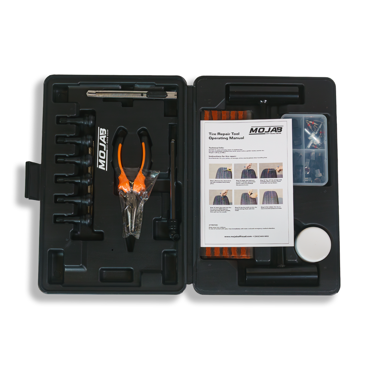 Photo of Tire Repair-kit (96 pcs) by MOJAB OFFROAD - Premium for UTVs / Side by Sides