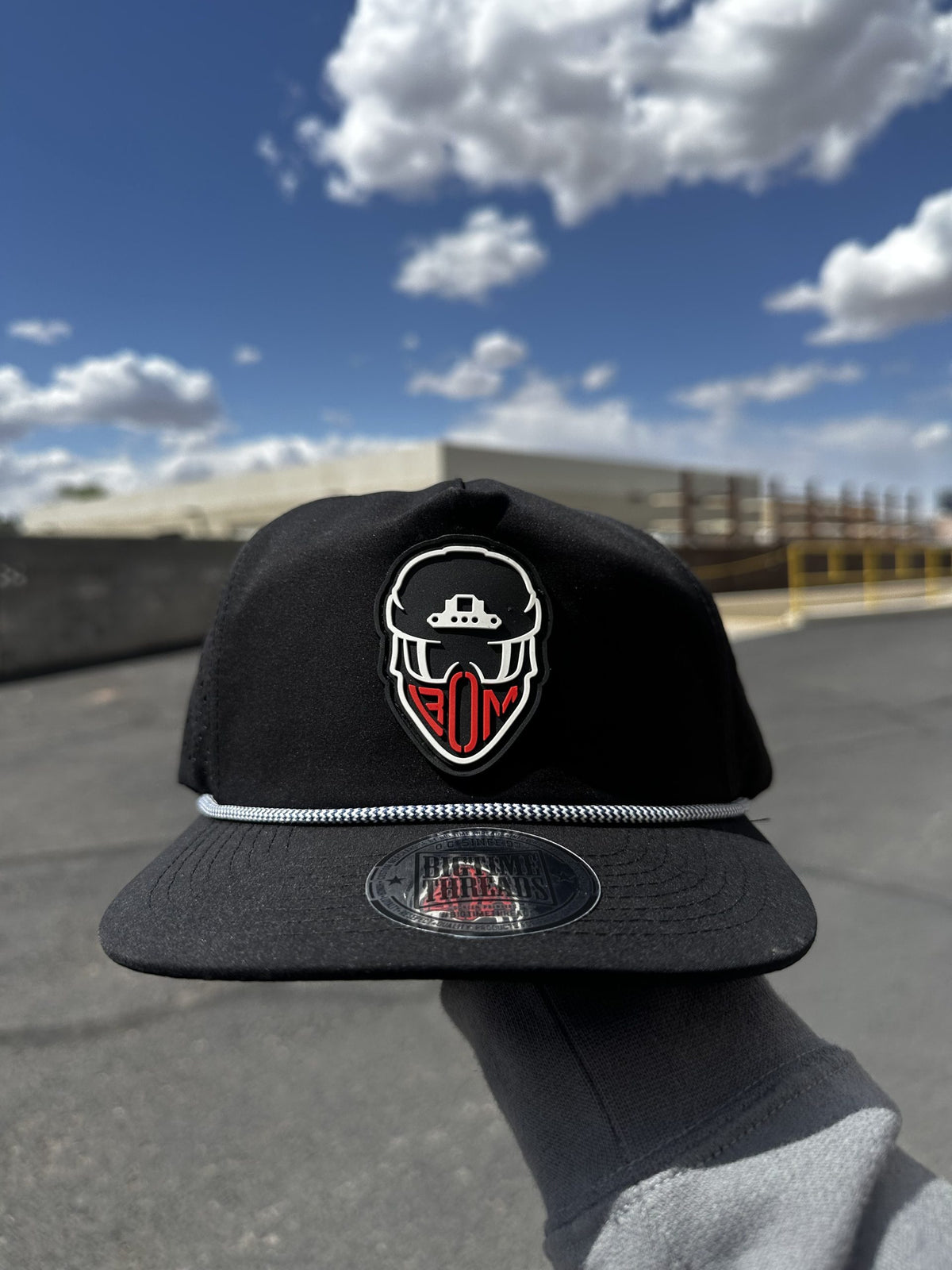 Black Ops Machine Black Rope Hat - Breathable + Water Resistant + Adjustable Snapback (Limited Supply)