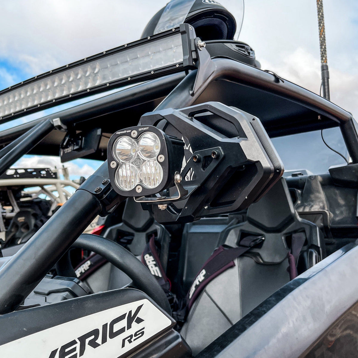 Cuero Race Mirror Light Combo - Adjustable LED Lighting + Rugged Visibility (2024)