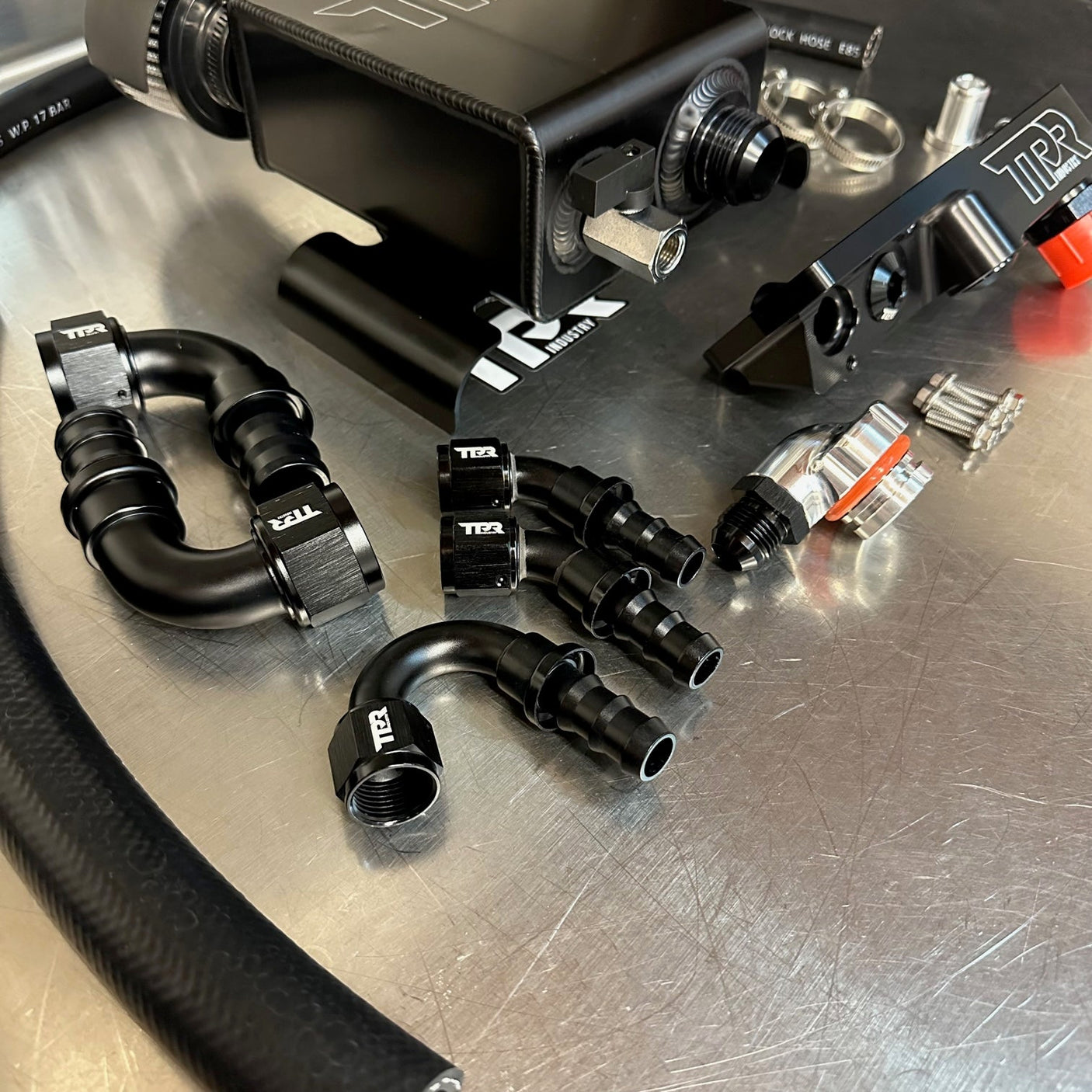 TPR006B - Black Crankcase Breather Kit - Polaris RZR