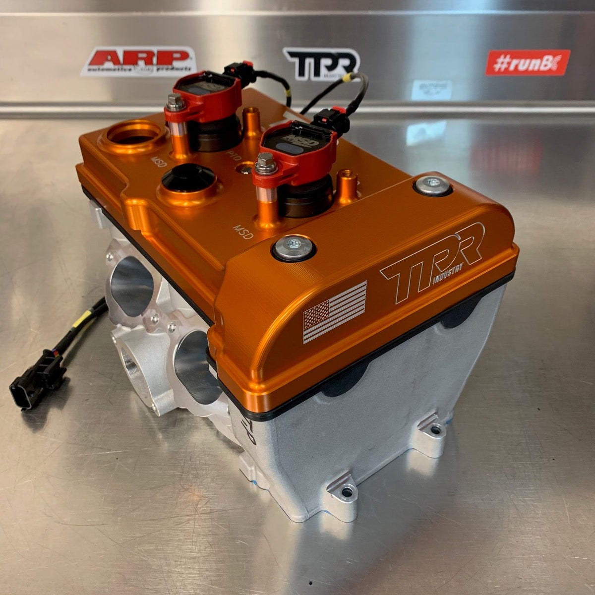TPR010 Orange Billet Valve Cover for Polaris RZR