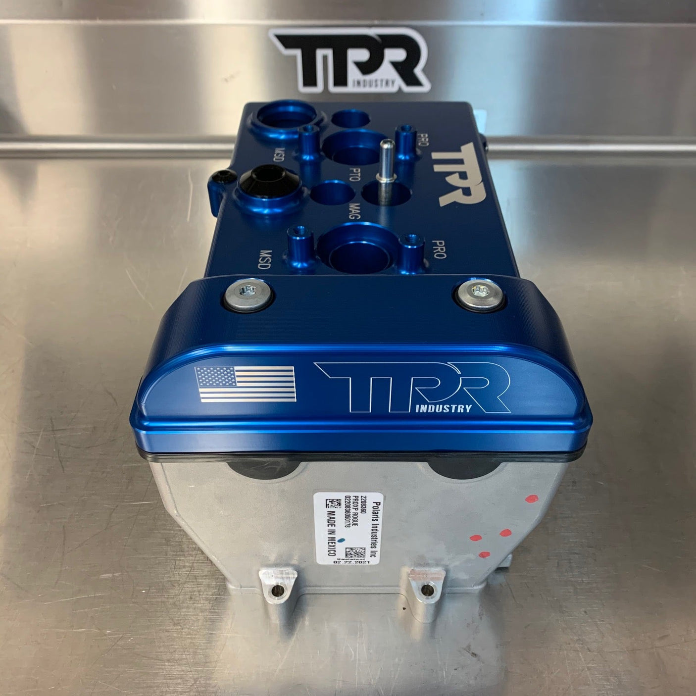 TPR016 - Blue Billet Valve Cover - Turbo R / Pro XP