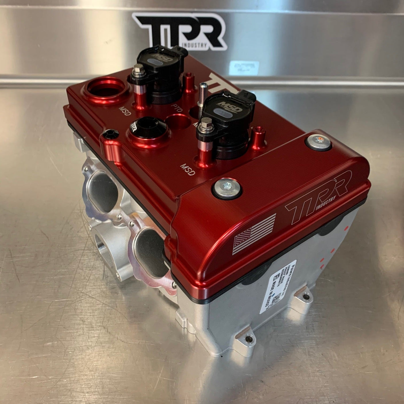 TPR016 - RED Billet Valve Cover for Polaris RZR Turbo R / Pro XP