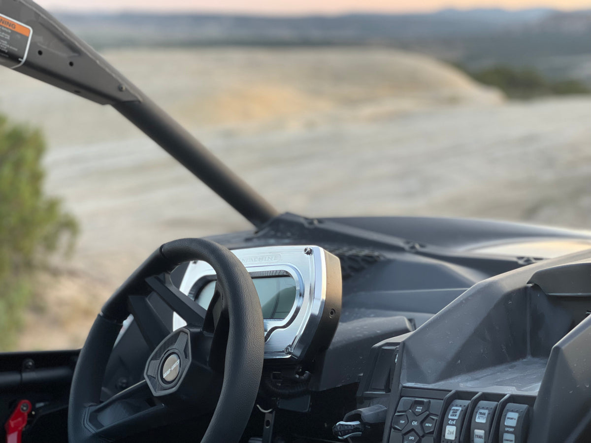 Photo of Can-Am X3 2021 Billet Gauge Bezel by Viper Machine - Premium for UTVs / Side by Sides