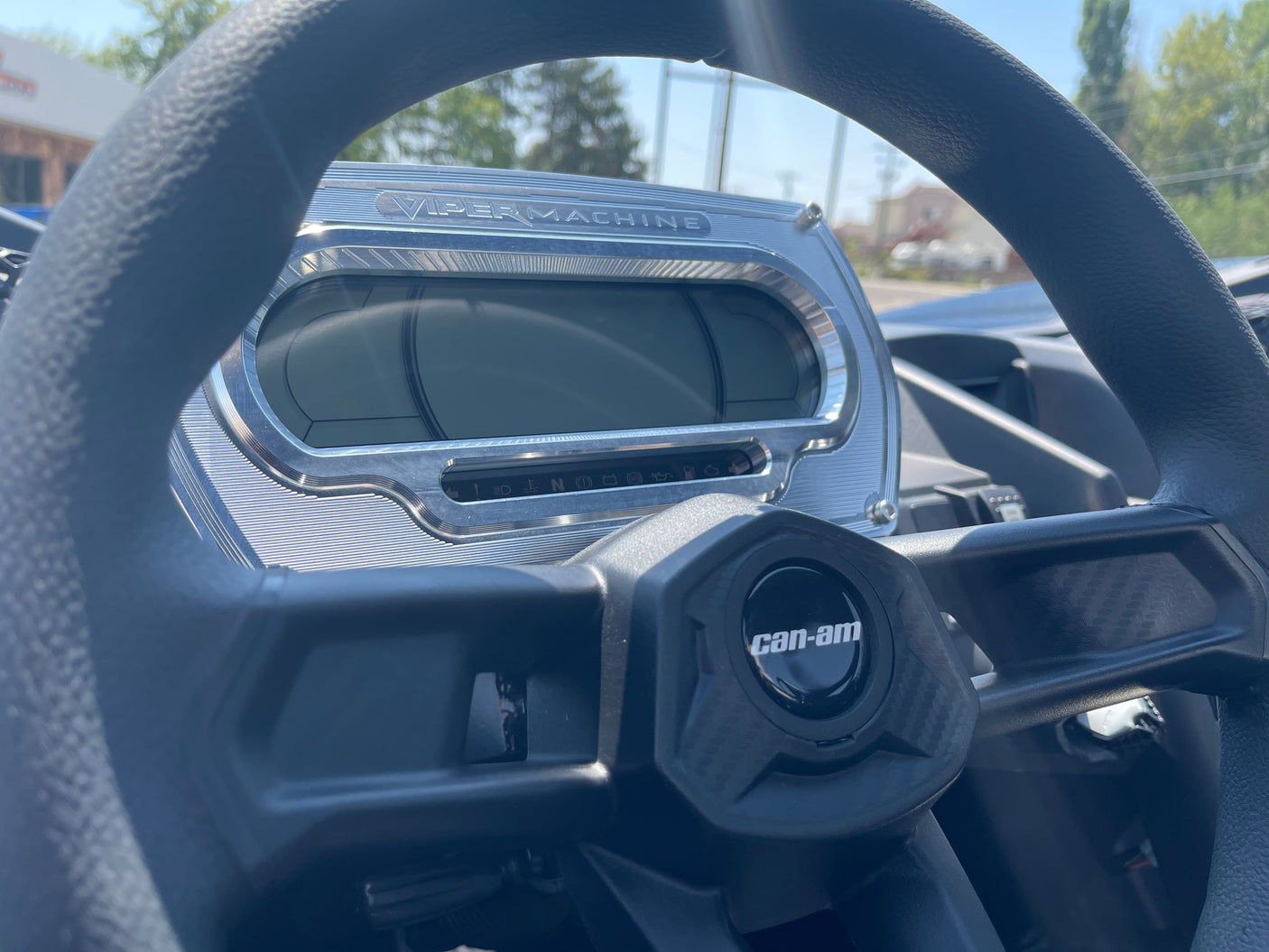 Photo of Can-Am X3 2021 Billet Gauge Bezel by Viper Machine - Premium for UTVs / Side by Sides