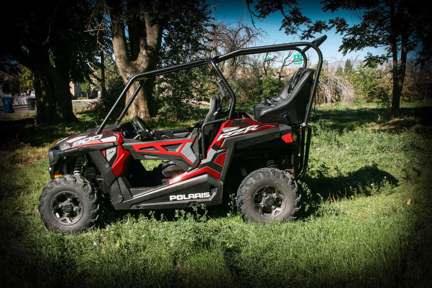 Photo of RZR 900 Back Seat and Roll Cage (2015-2020) by UTV Mountain Accessories - Premium Roll Cages for UTVs / Side by Sides