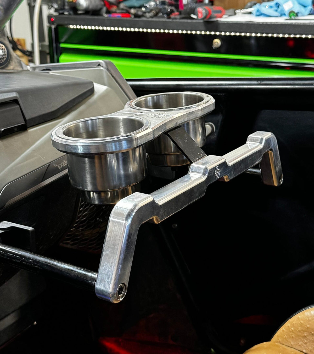 Photo of PRO R/ PRO S/ TURBO R/ PRO XP - GRAB HANDLE/DRINK CARRIER by L&W Fab - Premium Grab Bars for UTVs / Side by Sides