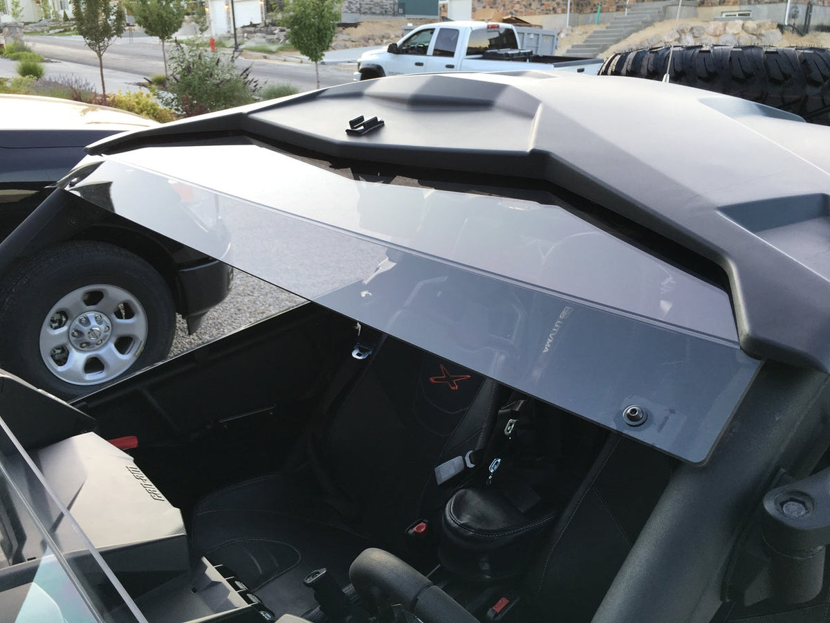 Photo of CAN-AM Maverick X3 Tinted Polycarbonate Visor by Moto Armor - Premium for UTVs / Side by Sides