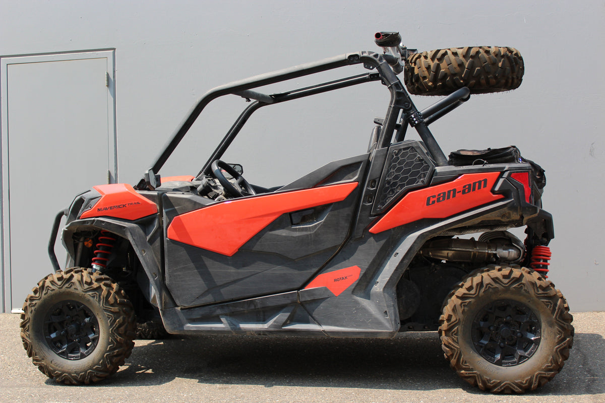 Photo of Can-Am Maverick Max Sport/Trail Dual Clamp Spare Tire Mount by Factory UTV - Premium Spare Tire Mounts for UTVs / Side by Sides