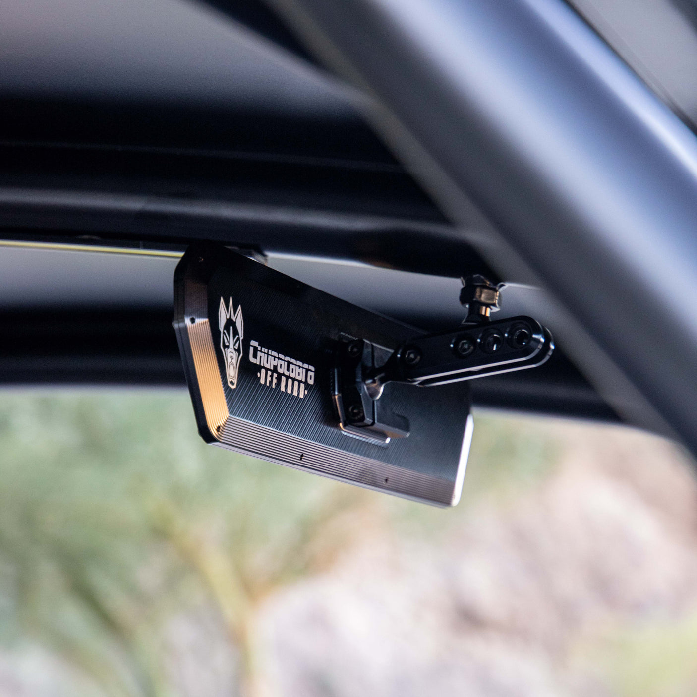Super DELUXE 11” Offroad UTV Center Rearview Mirror - Wide Field of Vision + Adjustable Dual Mounting (2024)