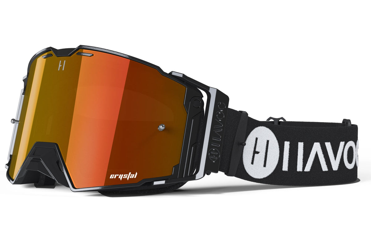 Havoc Helios Goggles - Inverse Strap Red Crystal HD Lens