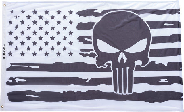 Photo of Black and White Punisher American Flag by Bad Flag Store - Premium Flags for UTVs / Side by Sides