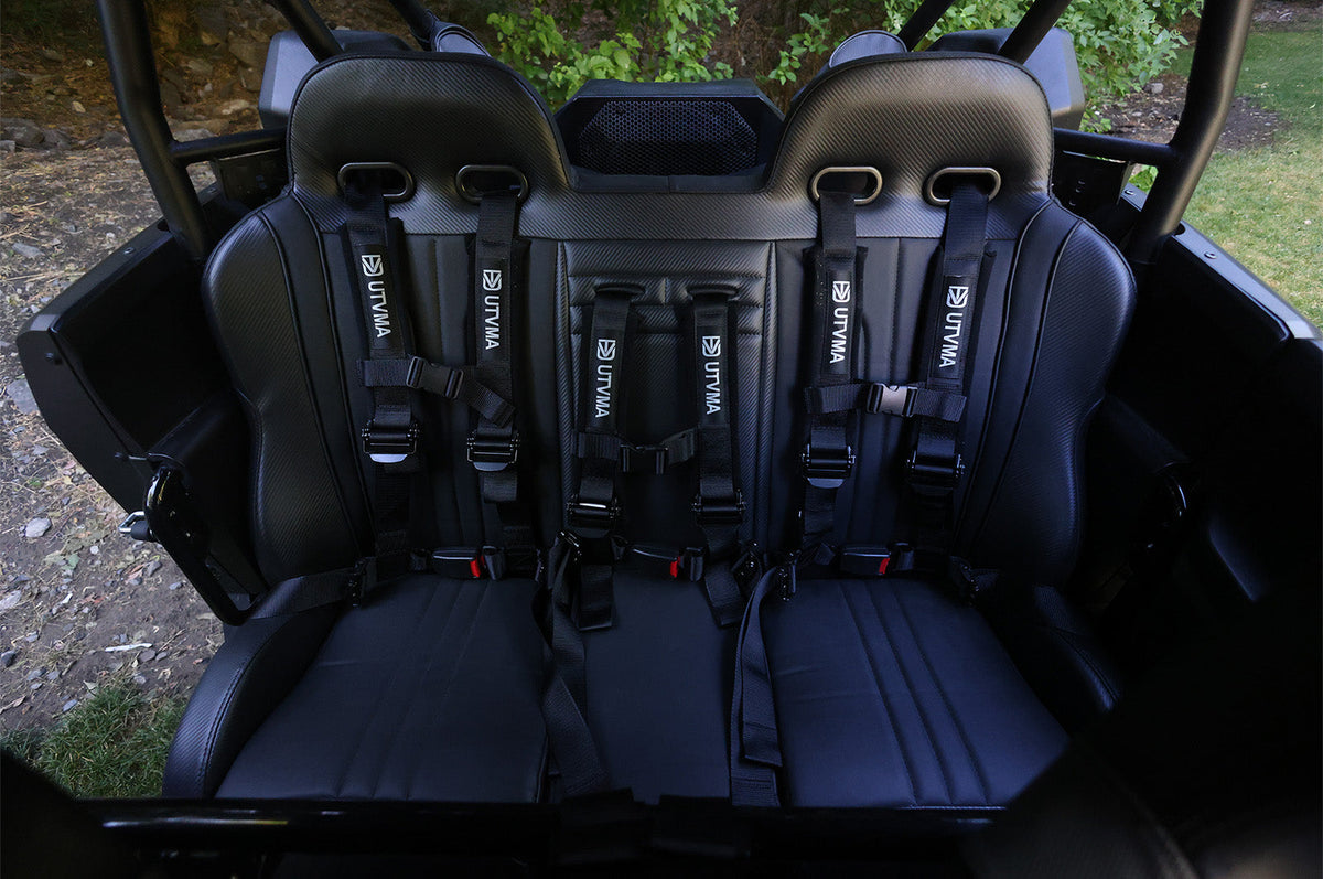 Photo of KRX 4 Rear Bench Seat (2023-2025) W Harnesses by UTV Mountain Accessories - Premium Seats & Accessories for UTVs / Side by Sides