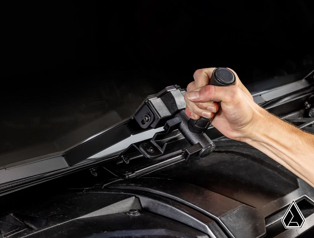 2020+ Kawasaki Teryx KRX 1000 Flip Windshield lower latch release — Assault Industries