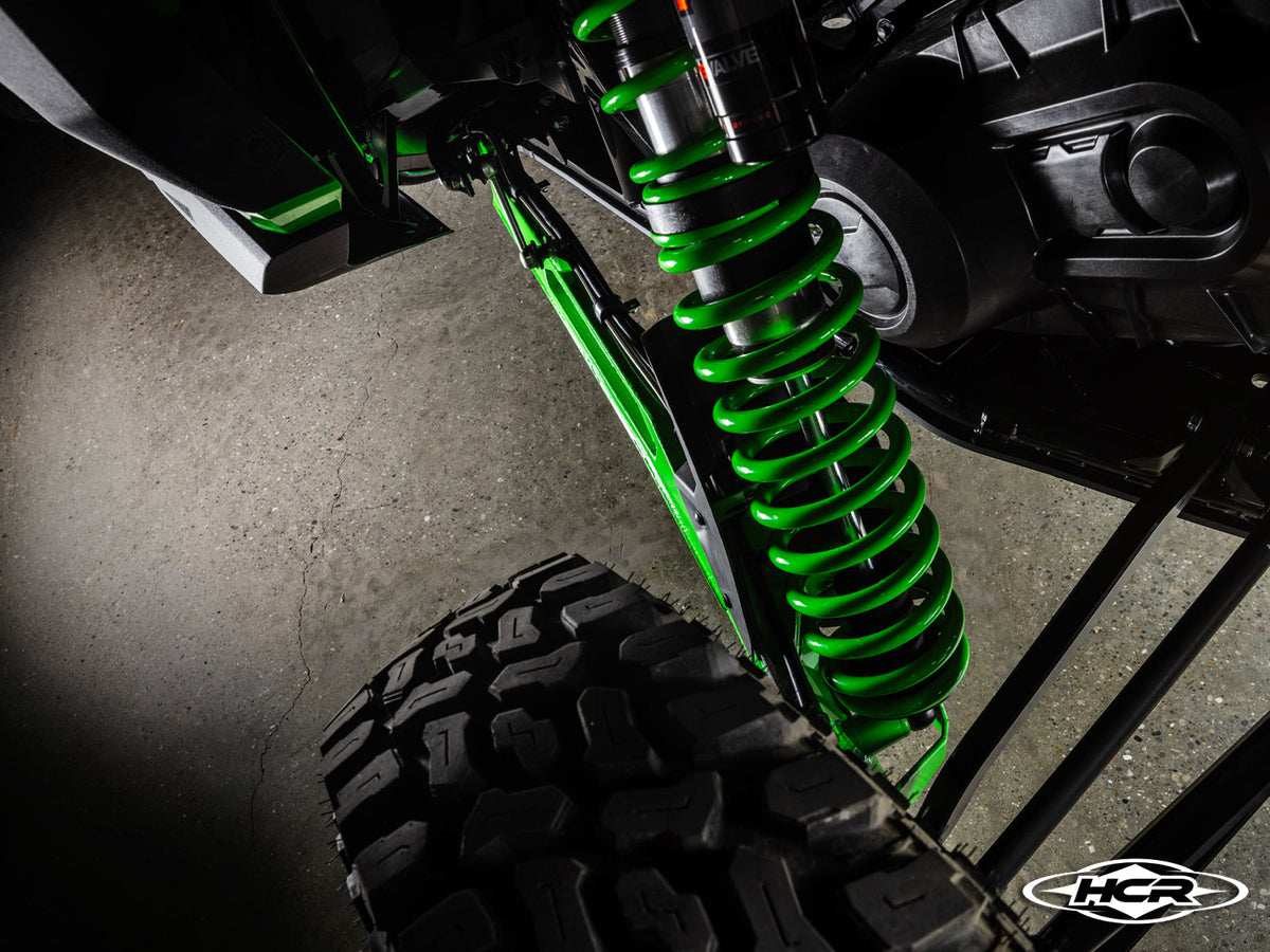 Kawasaki Teryx H2 rear shock and HCR trailing arm detail