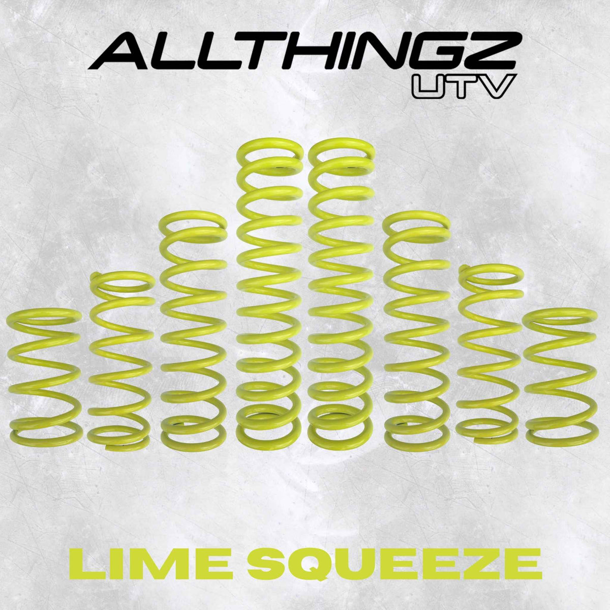 AllThingz UTV Polaris RZR Pro XP 4 Seater Dual Rate Spring Kit - 2-3" Lift + 80% Better Ride (All Models)