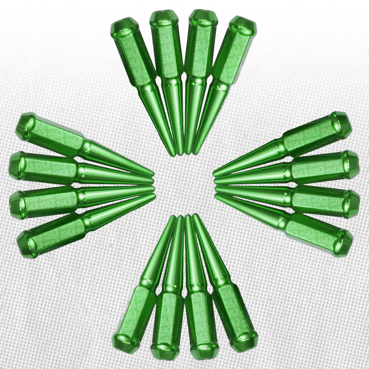 50 Caliber Racing 12x1.25mm Extended Spike Lug Nuts - 60 Degree Taper Seat