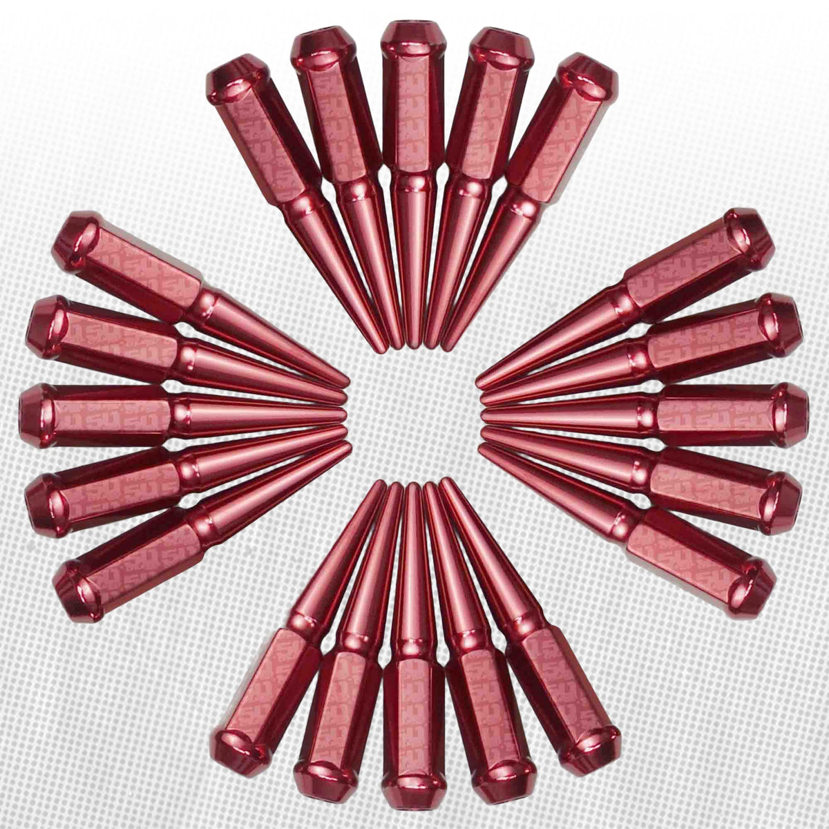 50 Caliber Racing 12x1.5mm Extended Spike Lug Nuts - 60 Degree Taper Seat