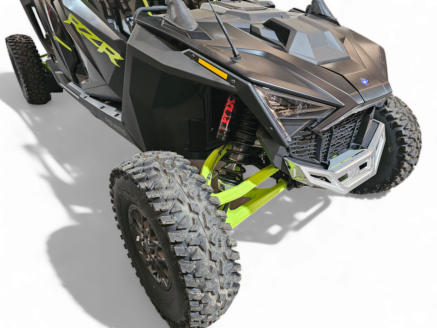2022-2025 Polaris RZR Pro R, Pro S, Turbo R Machined Billet Front Winch Bumper (Clear Anodize)
