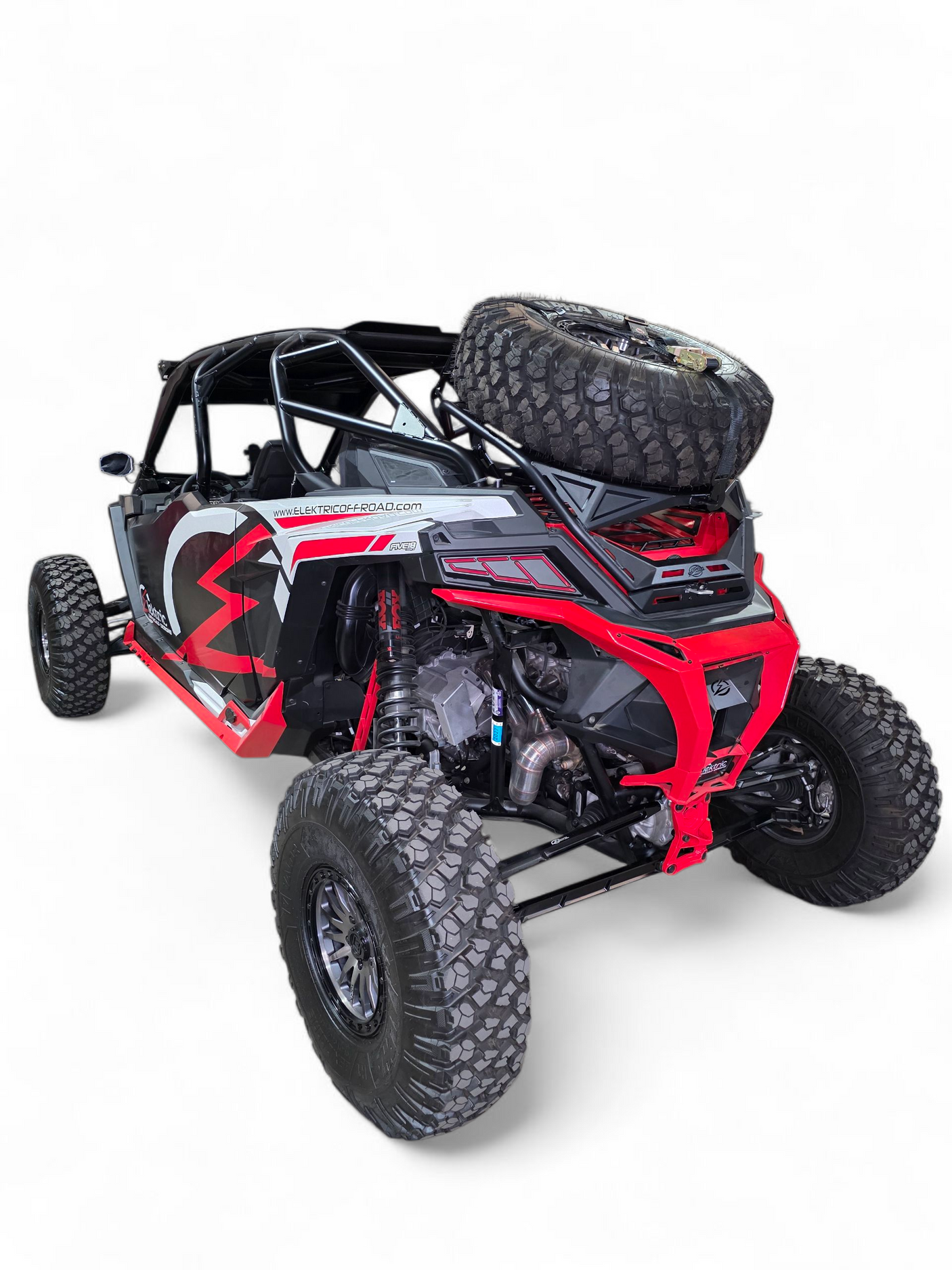2020+ Polaris RZR Pro XP / Pro R / Turbo R High Clearance Tire Rack by Elektric Offroad