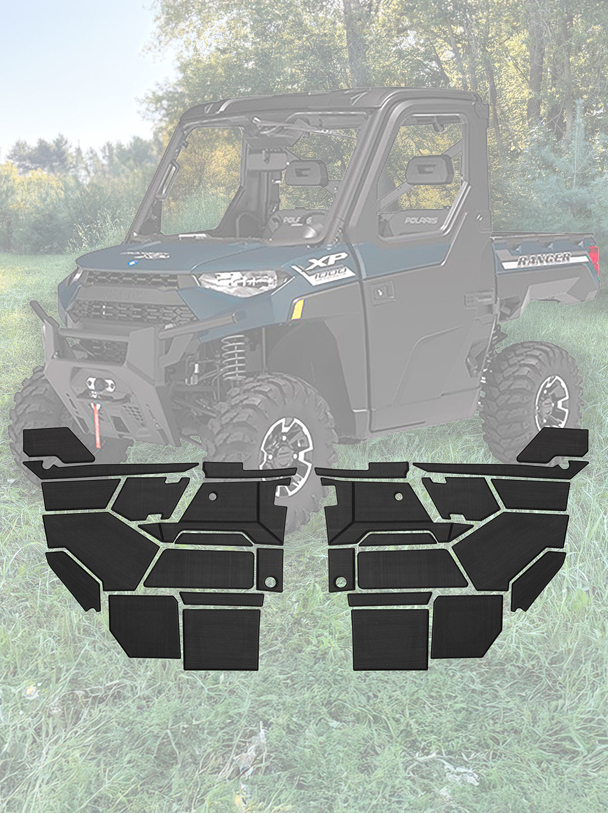 Photo of EVA Foam Door Panel Kit Polaris Ranger XP 1000 by Terick Solutions - Premium EVA Foam Kits for UTVs / Side by Sides