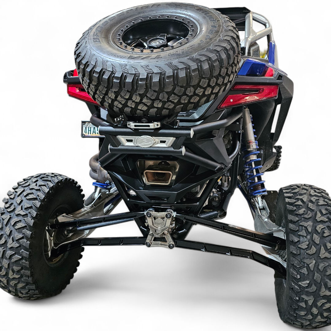 2022+ Polaris RZR Pro R Amp Style Spare Tire Rack Rear Bumper Combo