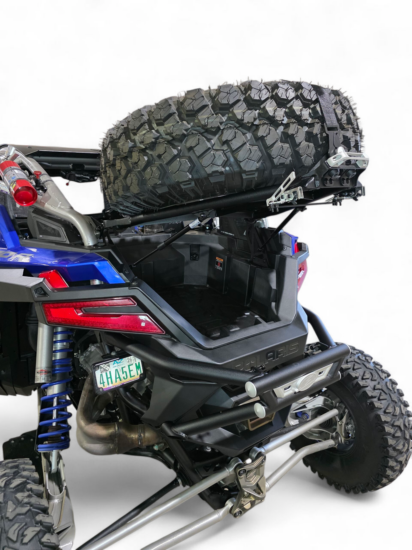 2022+ Polaris RZR Pro R Amp Style Spare Tire Rack Rear Bumper Combo
