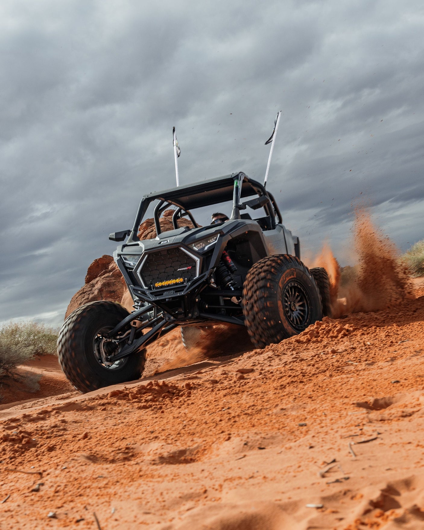 Photo of 2022-2025 Polaris RZR Pro R/ Turbo R Machined Billet Front Winch Bumper (Black Anodize) by Elektric Offroad - Premium 2022+ Polaris RZR Pro R/ Turbo R Machined Billet Front Winch Bumper (Black Hard Anodize) for UTVs / Side by Sides