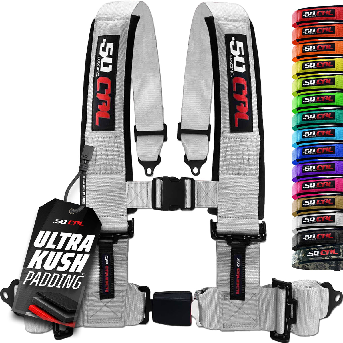 4-Point UTV Harness with Push-Button Release | 50 Caliber Racing