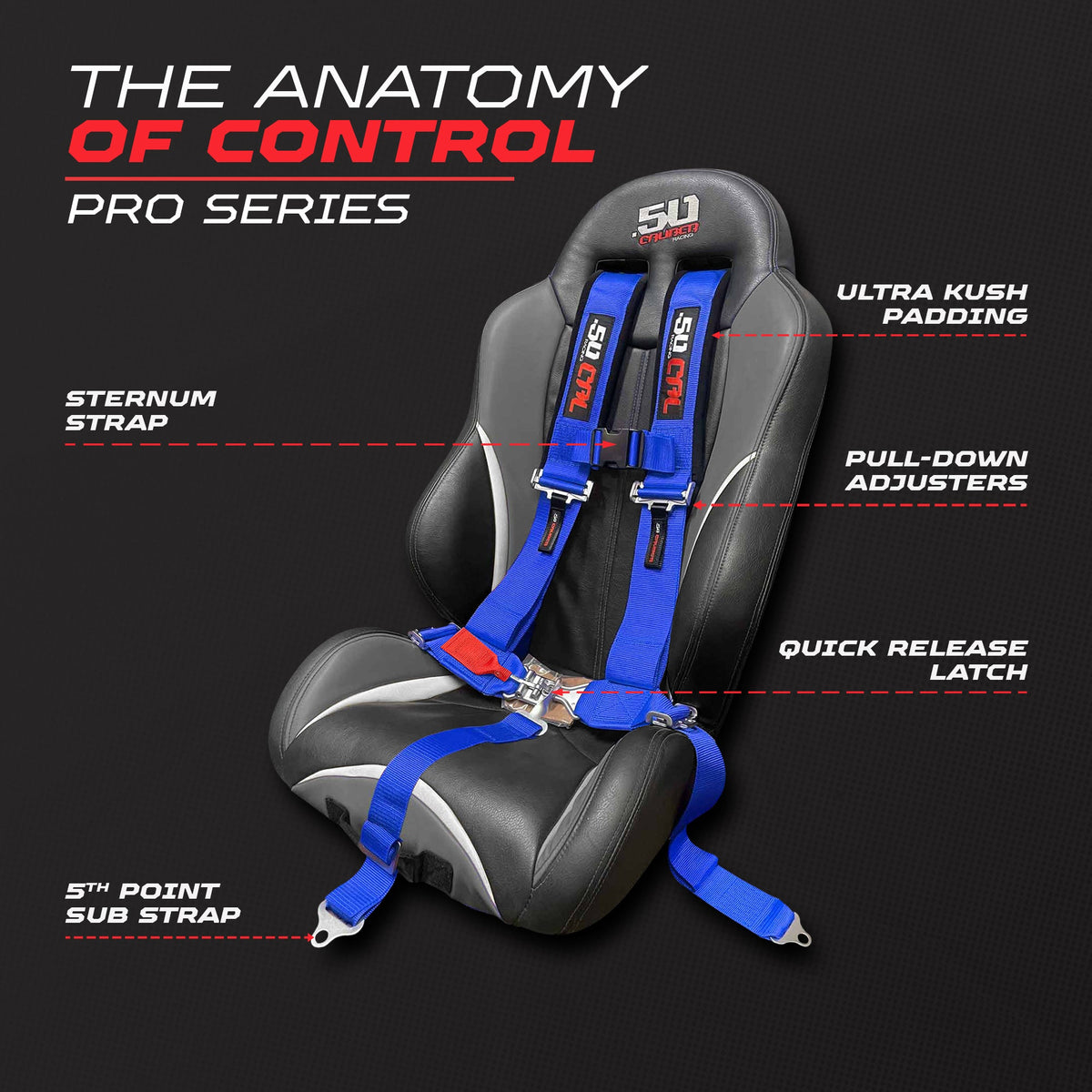 Pro Series 2" 5-Point Race-Latch UTV Harness - product image 32