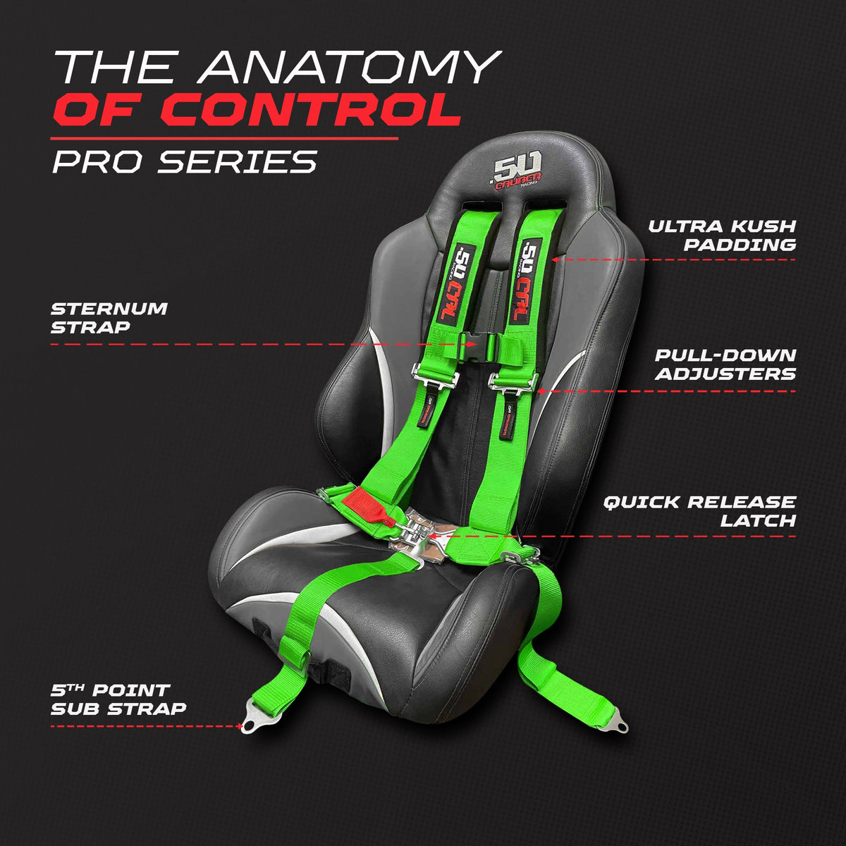 Pro Series 3" 5-Point Race-Latch UTV Harness - product image 27