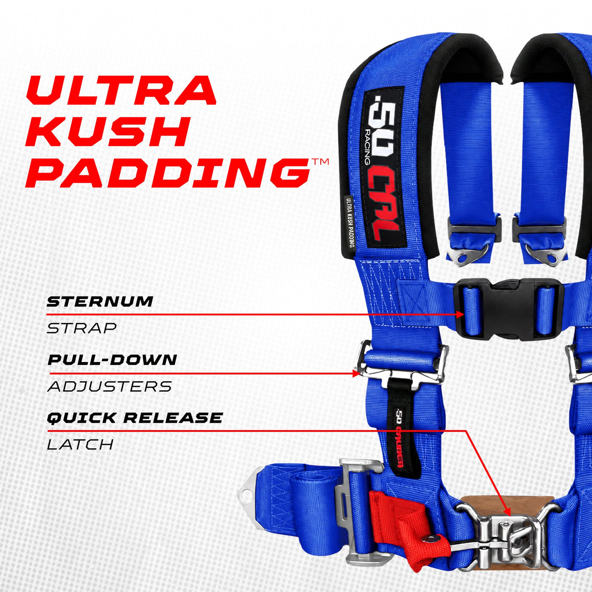Pro Series 2" 4-Point Race-Latch UTV Harness