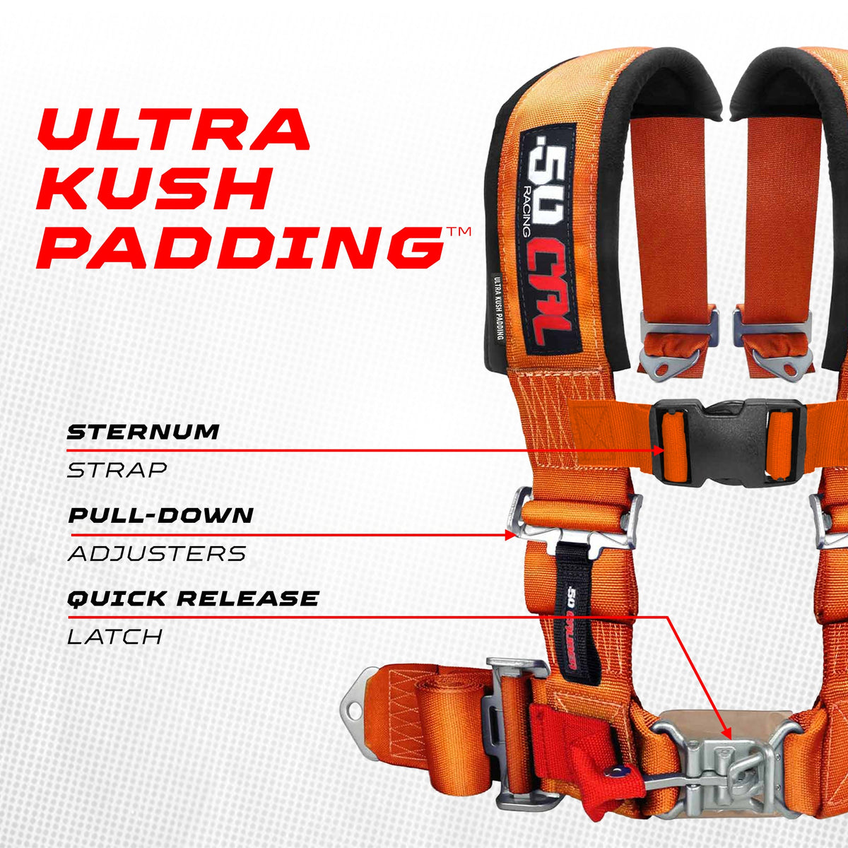 Pro Series 2" 4-Point Race-Latch UTV Harness