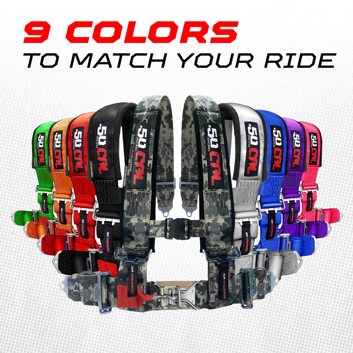 Pro Series 2" 4-Point Race-Latch UTV Harness