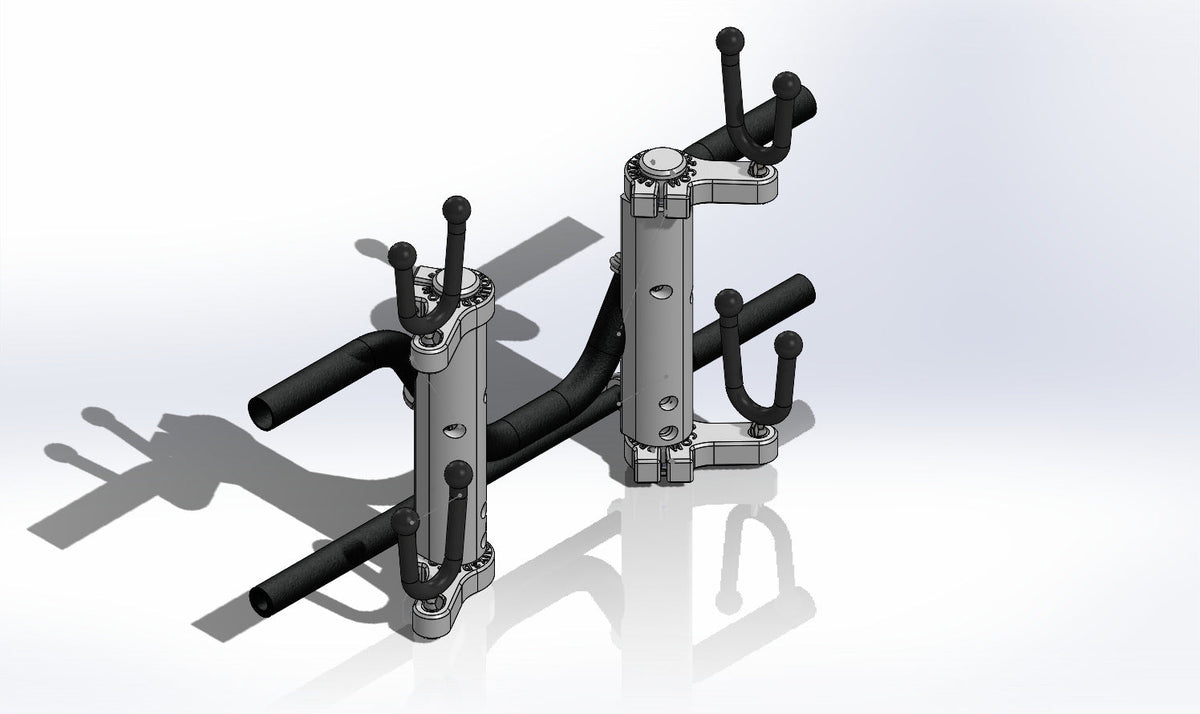 Yamaha RMAX-4 Mid Cage Rifle Rack | 2 Place | U-Bolt Mount