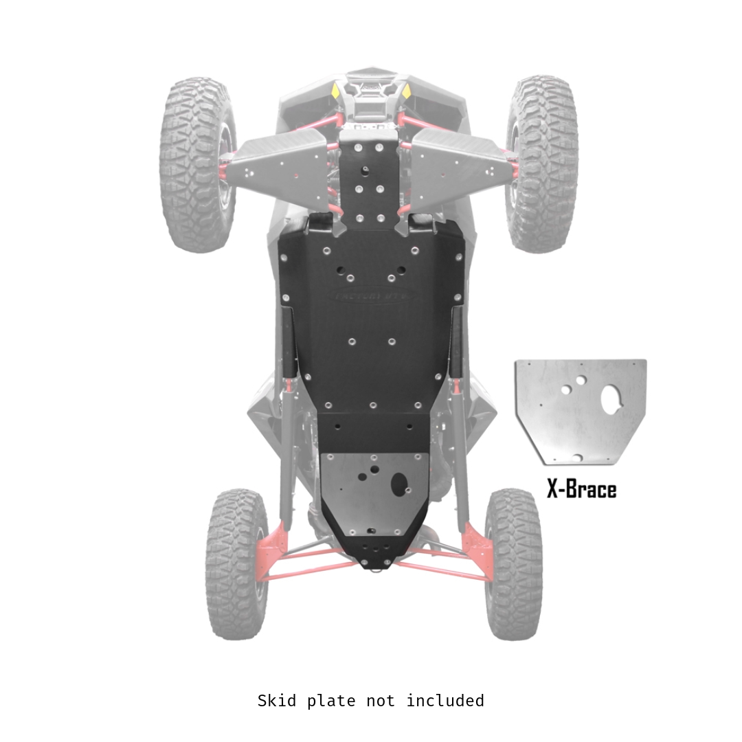 Photo of Polaris RZR RS1 X-Brace for UHMW Skid Plate by Factory UTV - Premium X-Brace for UTVs / Side by Sides