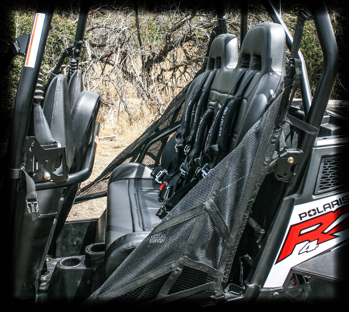 Photo of RZR 900/800 Rear Bench Seat W Harnesses (2010-2014) by UTV Mountain Accessories - Premium Seats & Accessories for UTVs / Side by Sides
